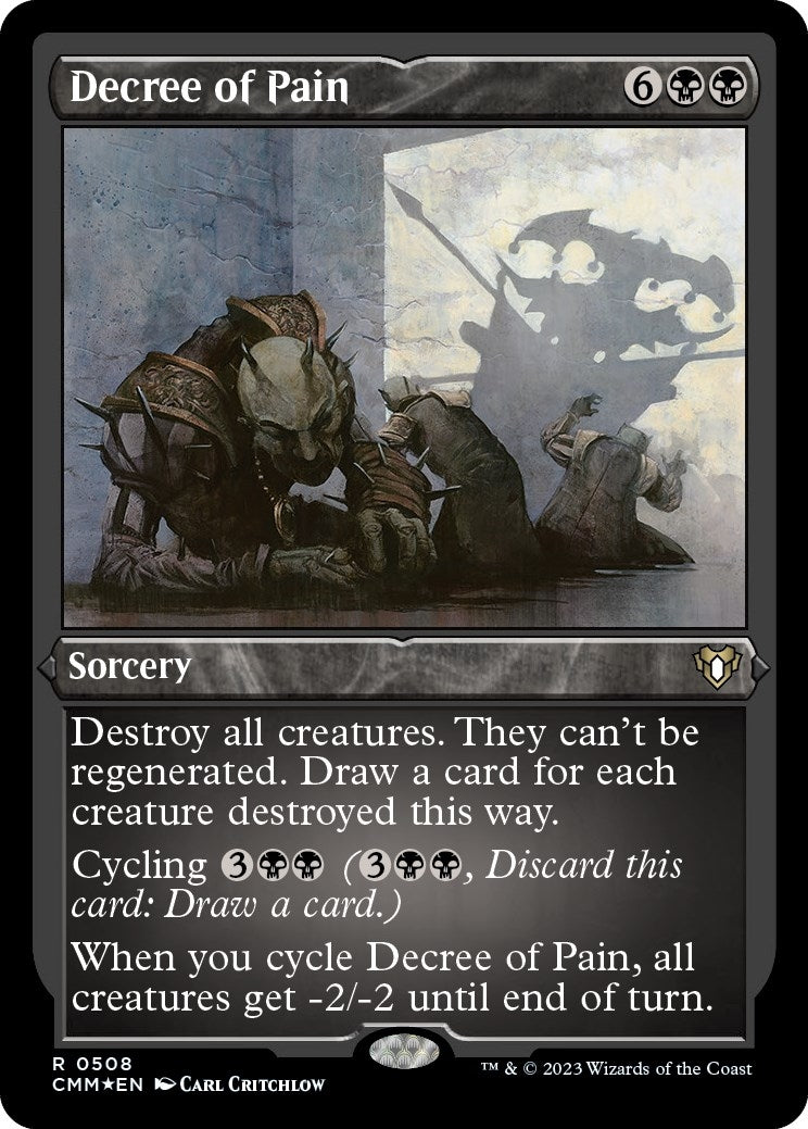 Image for Decree of Pain (Foil Etched) (508) (Commander Masters) - Magic: The Gathering