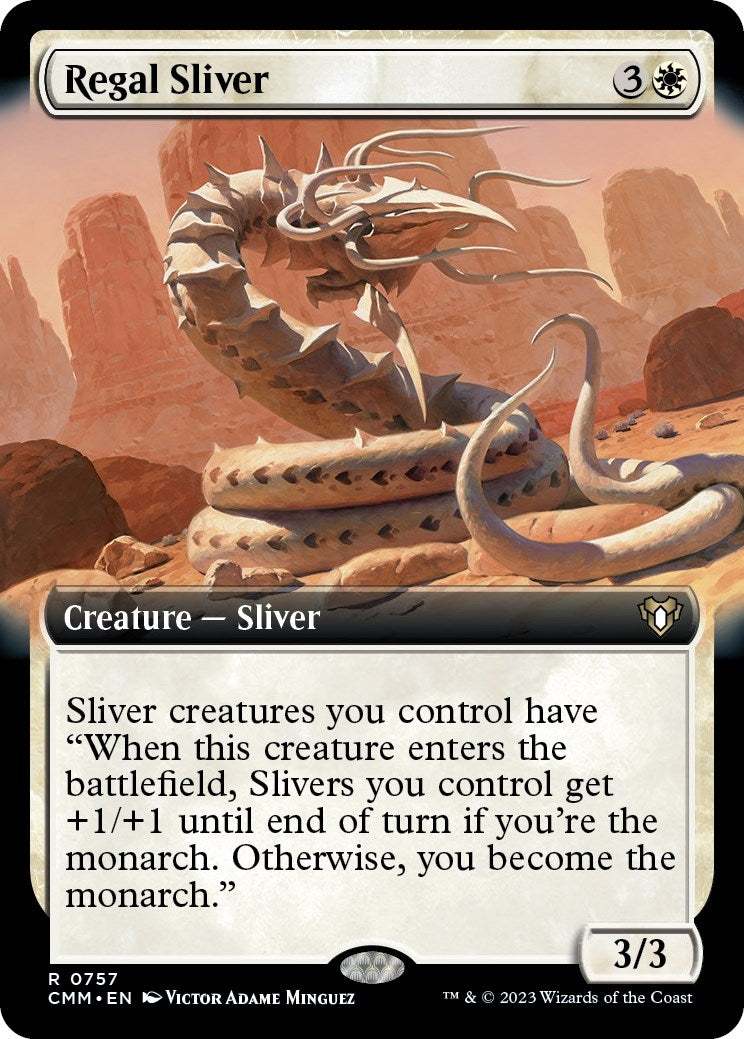 Image for Regal Sliver (Extended Art) (757) (Commander Masters) - Magic: The Gathering