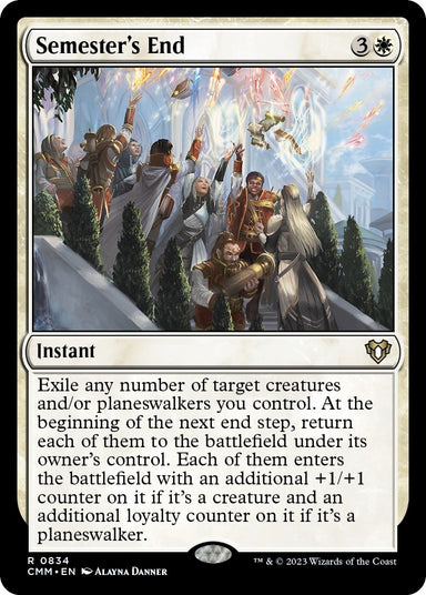 Image for Semester's End (834) (Commander Masters) - Magic: The Gathering