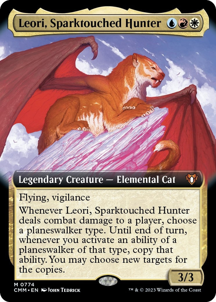 Image for Leori, Sparktouched Hunter (Extended Art) (774) (Commander Masters) - Magic: The Gathering