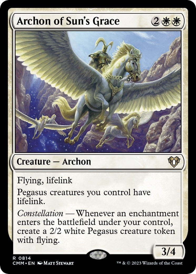 Image for Archon of Sun's Grace (814) (Commander Masters) - Magic: The Gathering