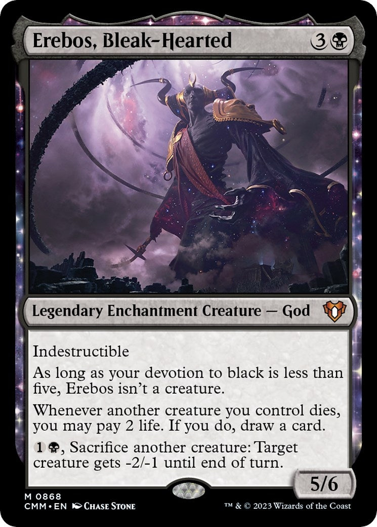 Image for Erebos, Bleak-Hearted (868) (Commander Masters) - Magic: The Gathering