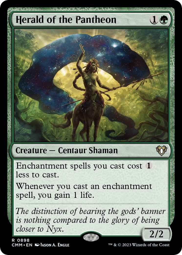Image for Herald of the Pantheon (898) (Commander Masters) - Magic: The Gathering