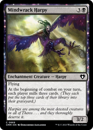 Image for Mindwrack Harpy (869) (Commander Masters) - Magic: The Gathering