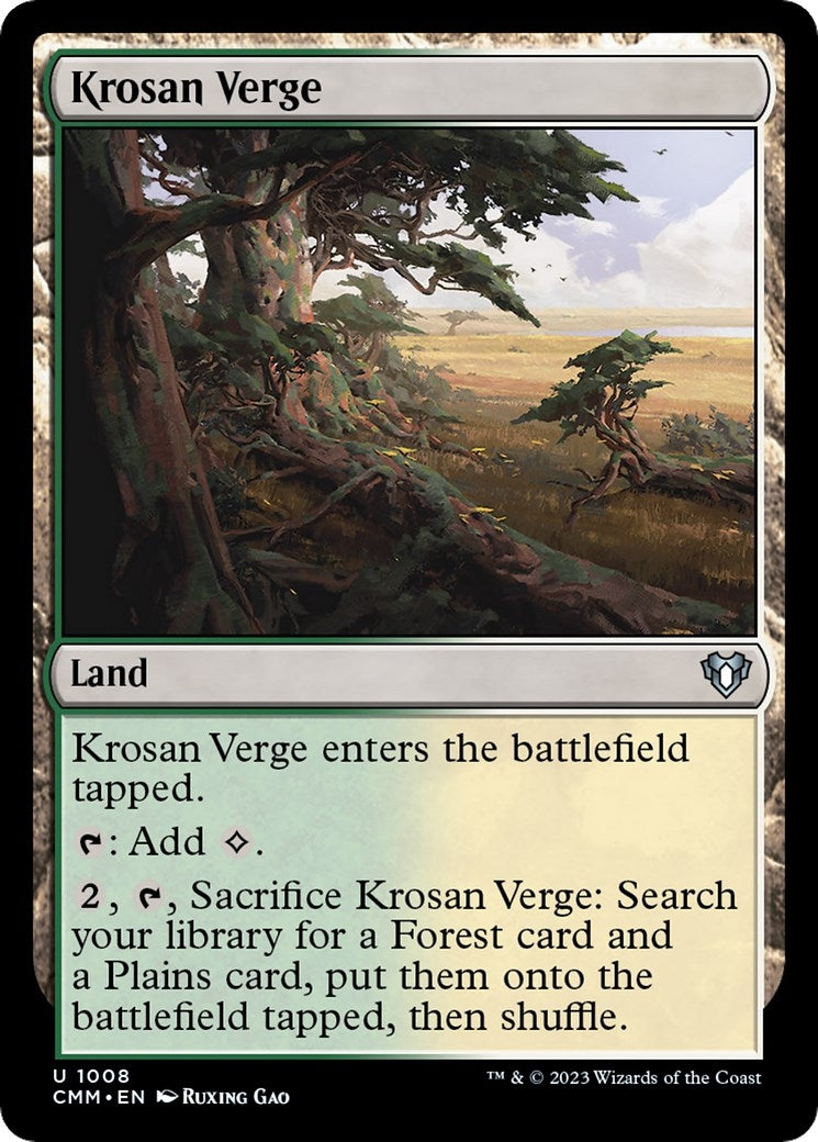 Image for Krosan Verge (1008) (Commander Masters) - Magic: The Gathering