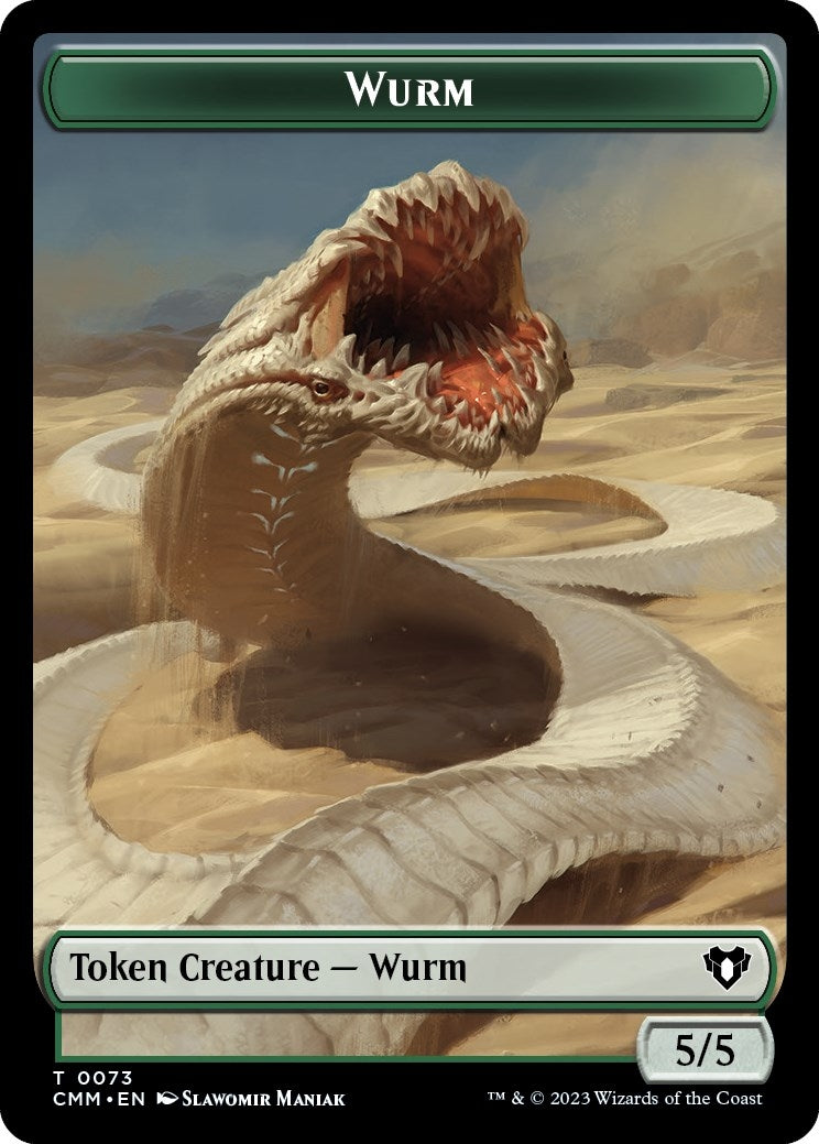 Image for Wurm // Spider Double-Sided Token (73 // 36) (Commander Masters) - Magic: The Gathering
