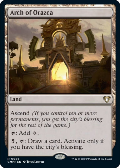 Image for Arch of Orazca (986) (Commander Masters) - Magic: The Gathering