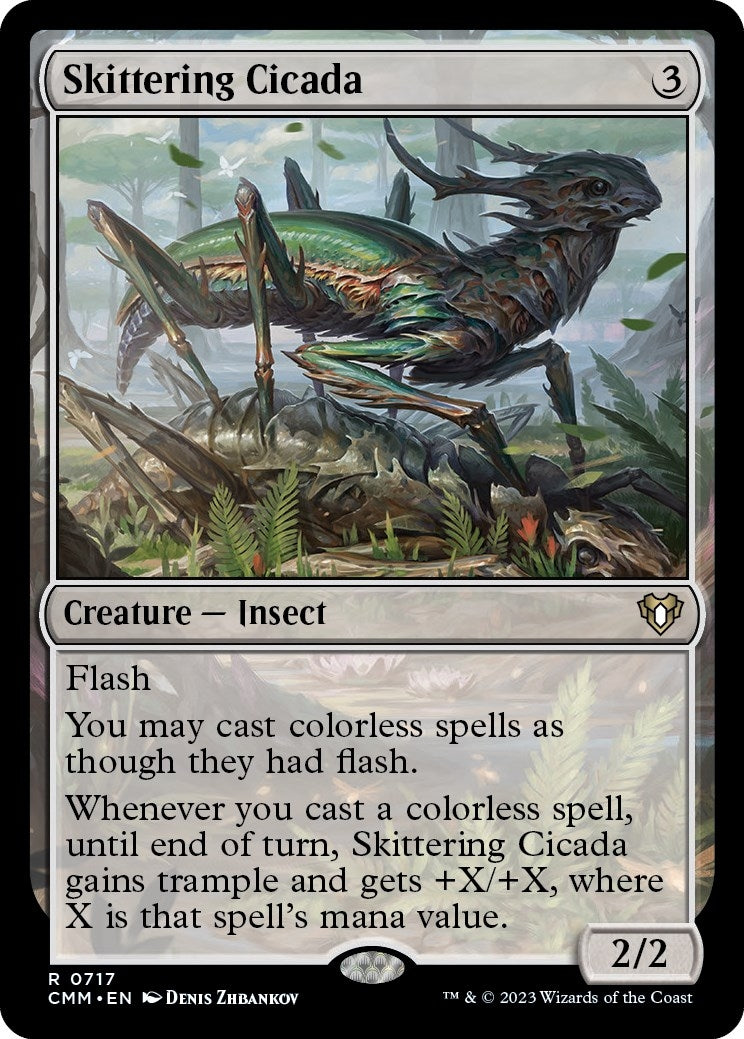 Image for Skittering Cicada (717) (Commander Masters) - Magic: The Gathering