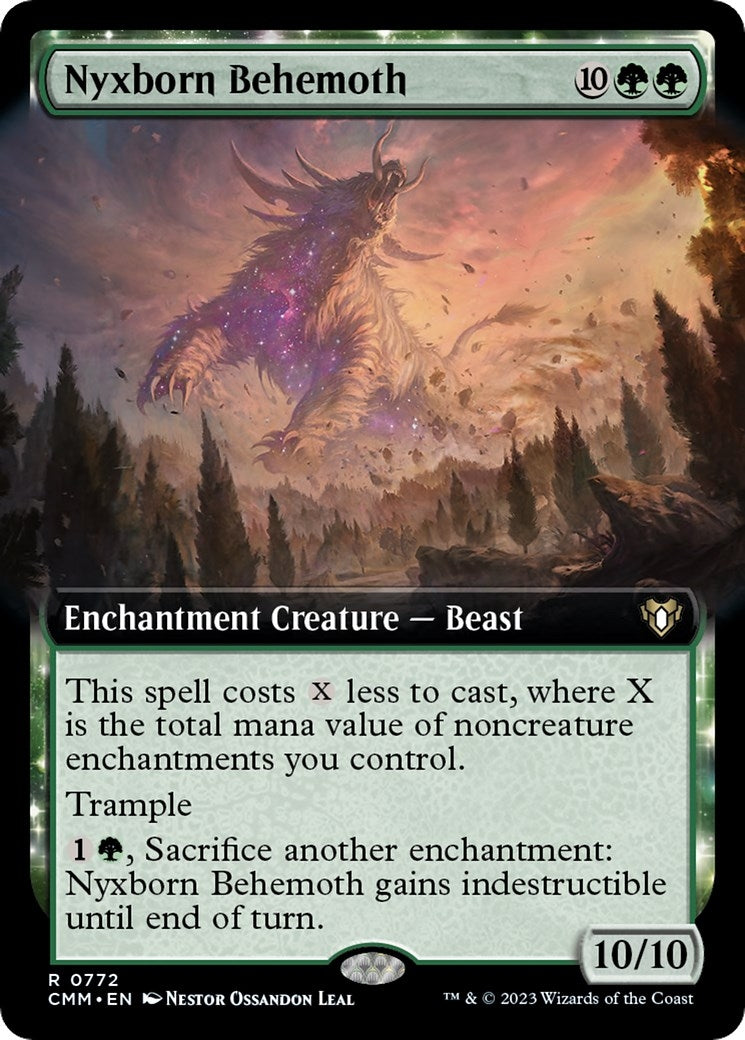 Image for Nyxborn Behemoth (Extended Art) (772) (Commander Masters) - Magic: The Gathering