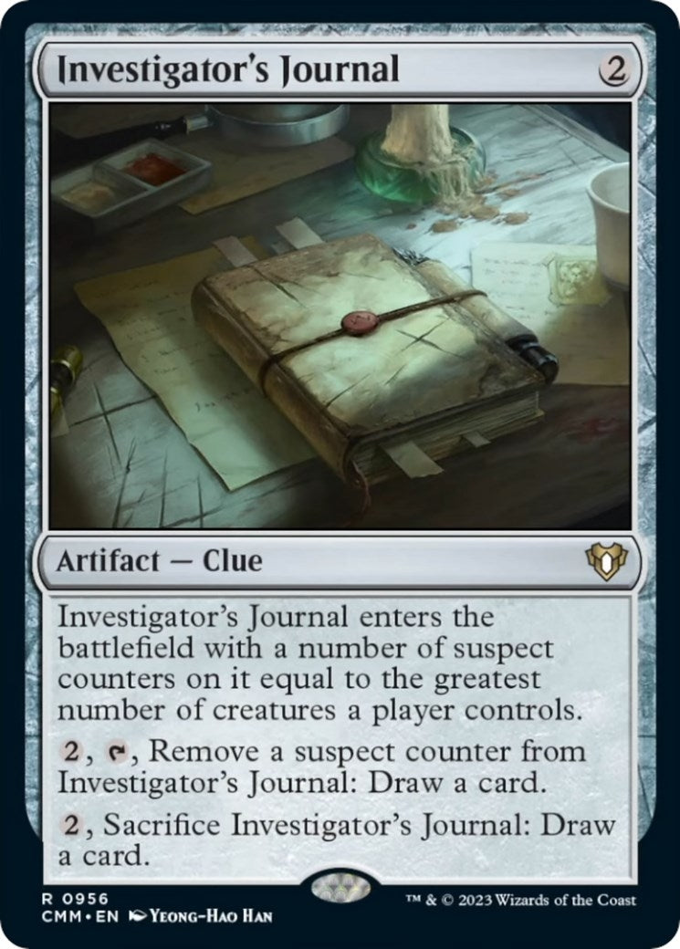 Image for Investigator's Journal (956) (Commander Masters) - Magic: The Gathering