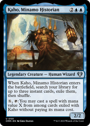 Image for Kaho, Minamo Historian (101) (Commander Masters) - Magic: The Gathering