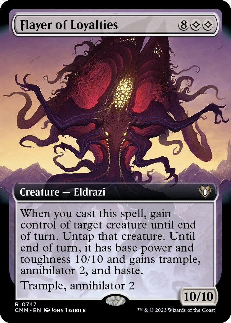 Image for Flayer of Loyalties (Extended Art) (747) (Commander Masters) - Magic: The Gathering