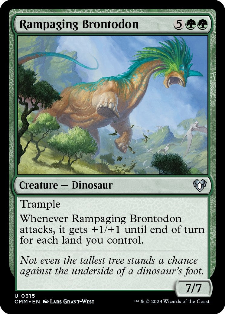 Image for Rampaging Brontodon (315) (Commander Masters) - Magic: The Gathering