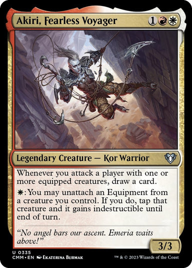 Image for Akiri, Fearless Voyager (335) (Commander Masters) - Magic: The Gathering