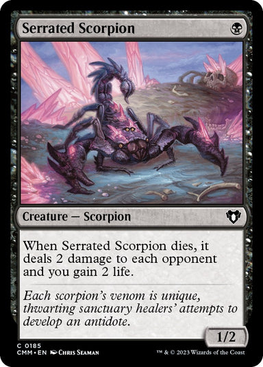 Image for Serrated Scorpion (185) (Commander Masters) - Magic: The Gathering