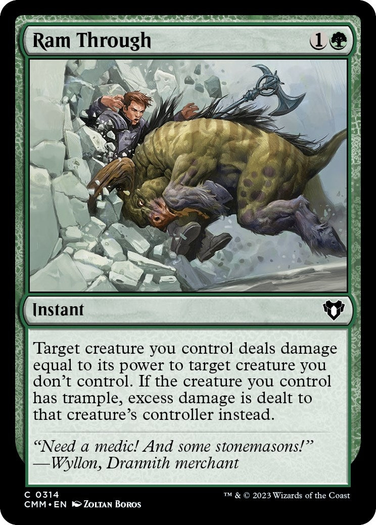Image for Ram Through (314) (Commander Masters) - Magic: The Gathering