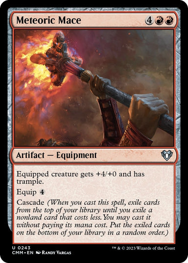 Image for Meteoric Mace (243) (Commander Masters) - Magic: The Gathering