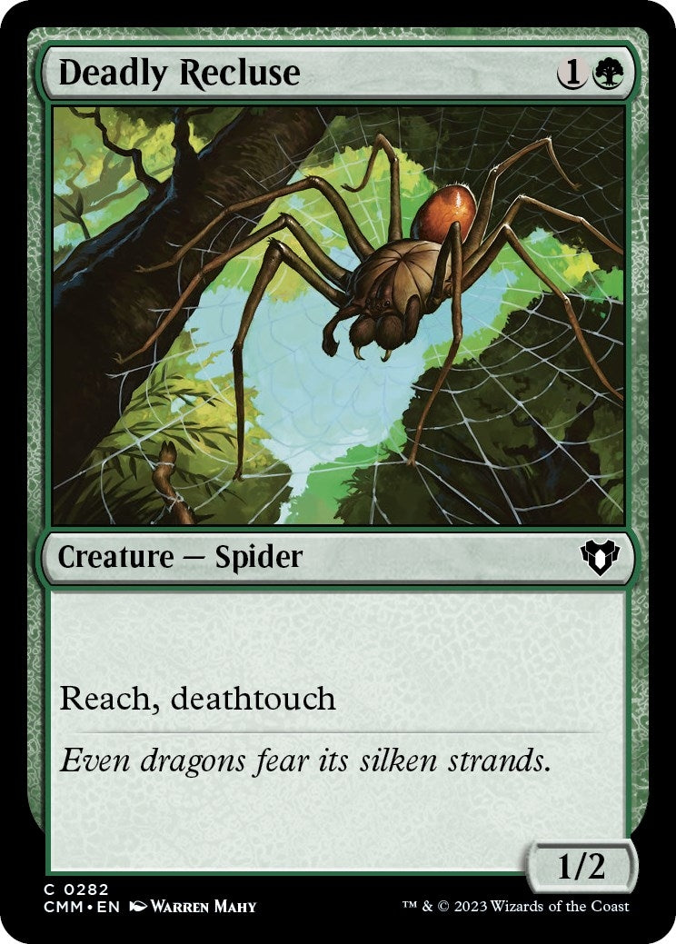 Image for Deadly Recluse (282) (Commander Masters) - Magic: The Gathering