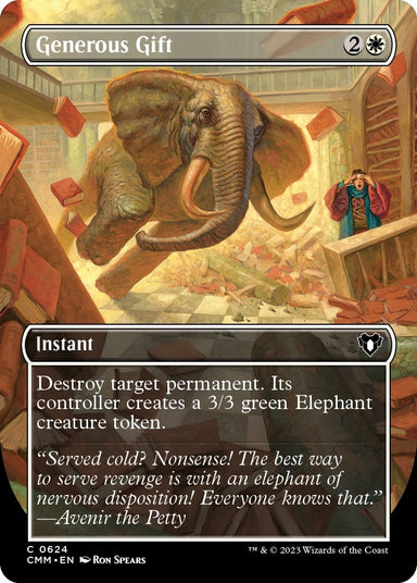 Image for Generous Gift (Borderless) (624) (Commander Masters) - Magic: The Gathering