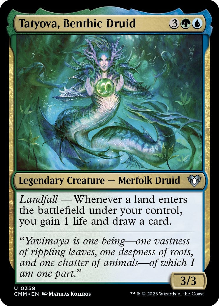 Image for Tatyova, Benthic Druid (358) (Commander Masters) - Magic: The Gathering