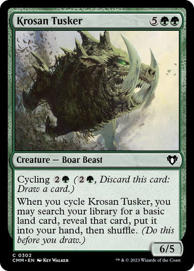Image for Krosan Tusker (302) (Commander Masters) - Magic: The Gathering