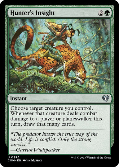 Image for Hunter's Insight (296) (Commander Masters) - Magic: The Gathering