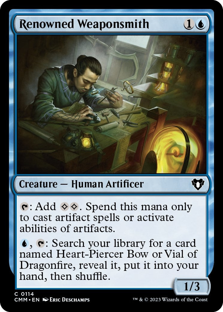 Image for Renowned Weaponsmith (114) (Commander Masters) - Magic: The Gathering
