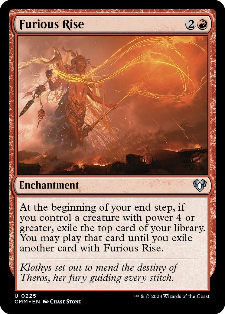 Image for Furious Rise (225) (Commander Masters) - Magic: The Gathering