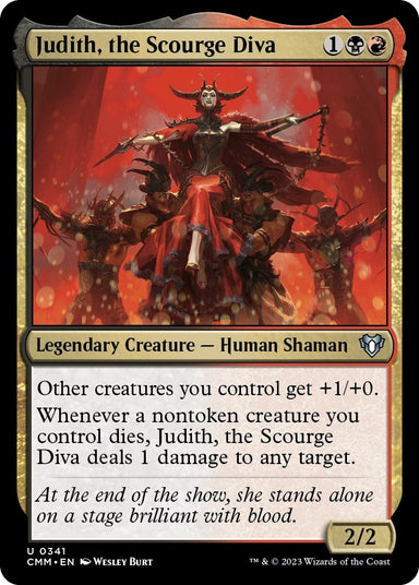 Image for Judith, the Scourge Diva (341) (Commander Masters) - Magic: The Gathering