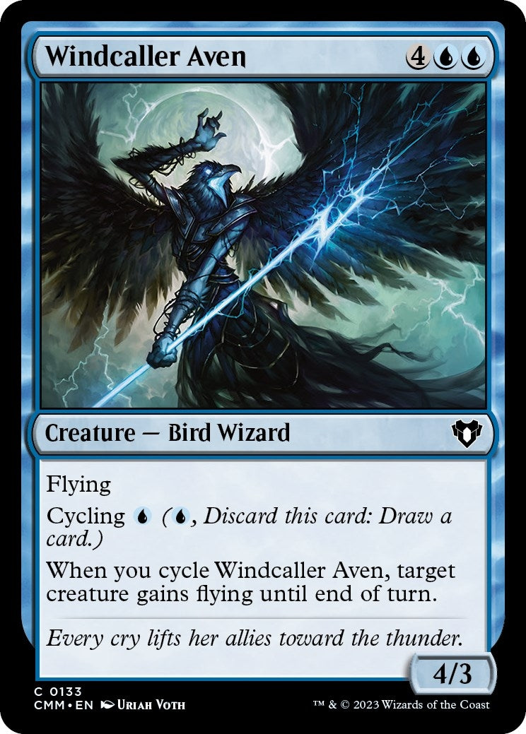 Image for Windcaller Aven (133) (Commander Masters) - Magic: The Gathering