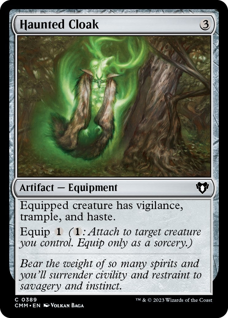 Image for Haunted Cloak (389) (Commander Masters) - Magic: The Gathering