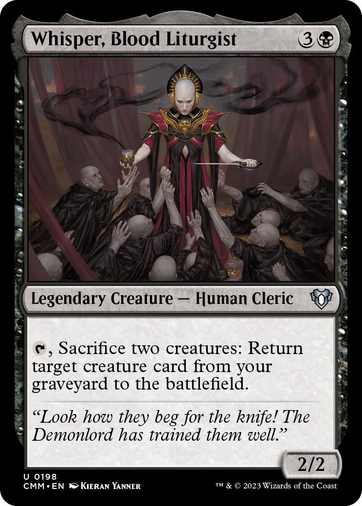Image for Whisper, Blood Liturgist (198) (Commander Masters) - Magic: The Gathering