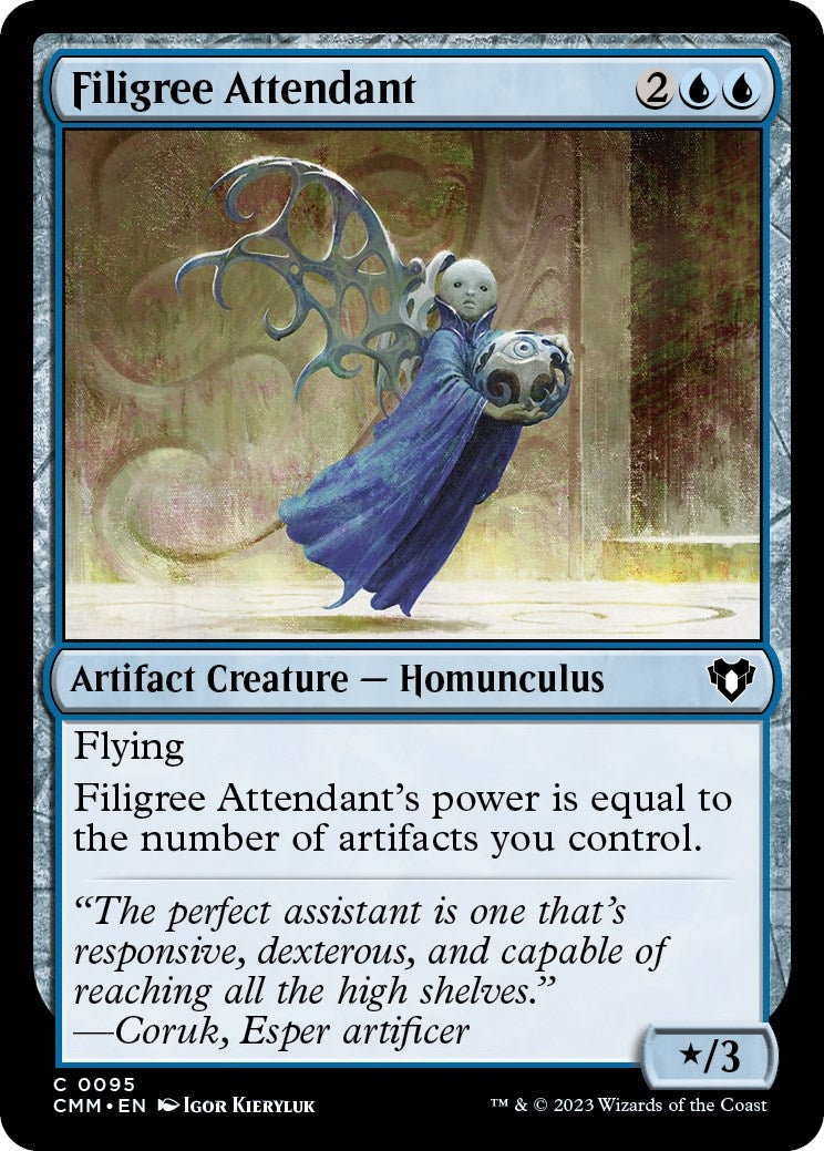Image for Filigree Attendant (95) (Commander Masters) - Magic: The Gathering