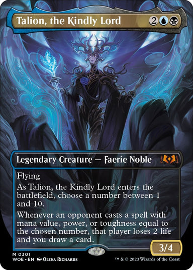 Image for Talion, the Kindly Lord (Borderless) (301) (Wilds of Eldraine) - Magic: The Gathering