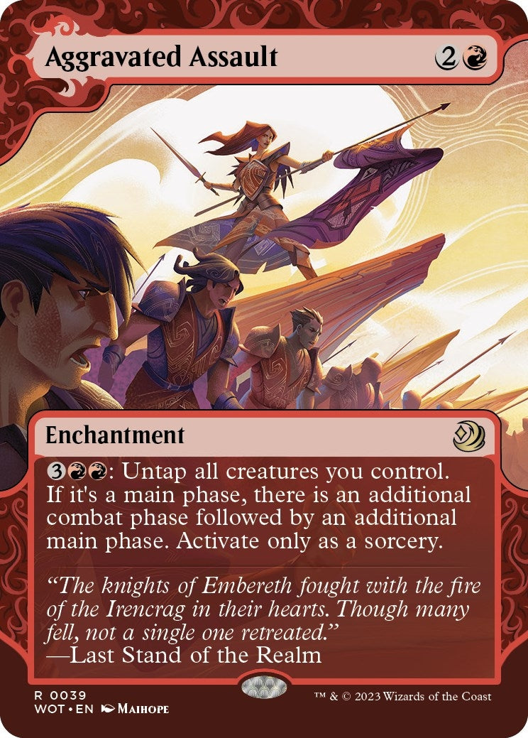 Image for Aggravated Assault (39) (Wilds of Eldraine: Enchanting Tales) (WOT) - Magic: The Gathering
