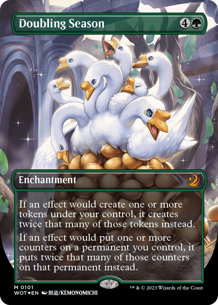 Image for Doubling Season (Anime Borderless) (Confetti Foil) (101) (Wilds of Eldraine: Enchanting Tales) (WOT) - Magic: The Gathering