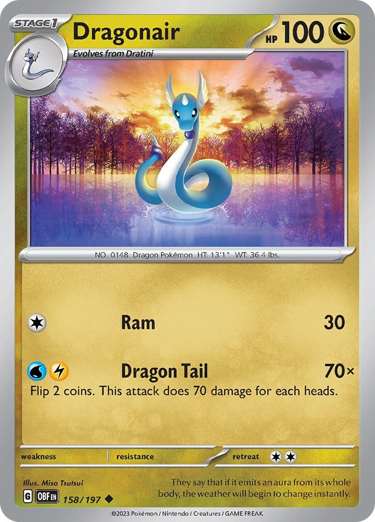 Image for Dragonair (158/197) (SV03: Obsidian Flames) (OBF) - Pokemon