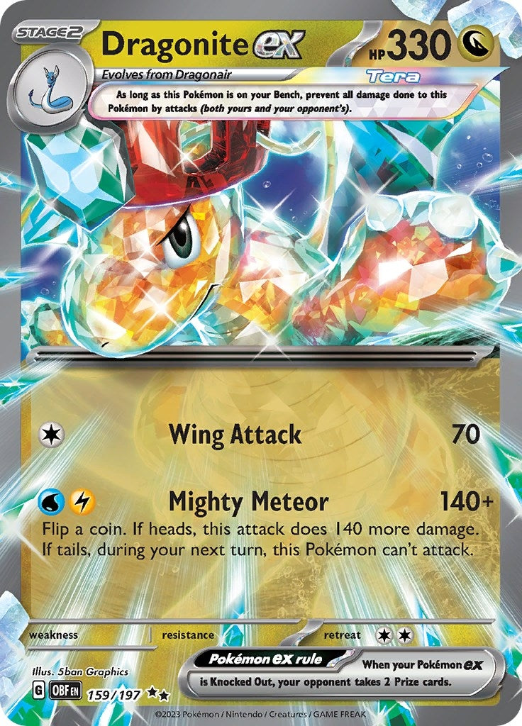 Image for Dragonite ex (159/197) (SV03: Obsidian Flames) (OBF) - Pokemon