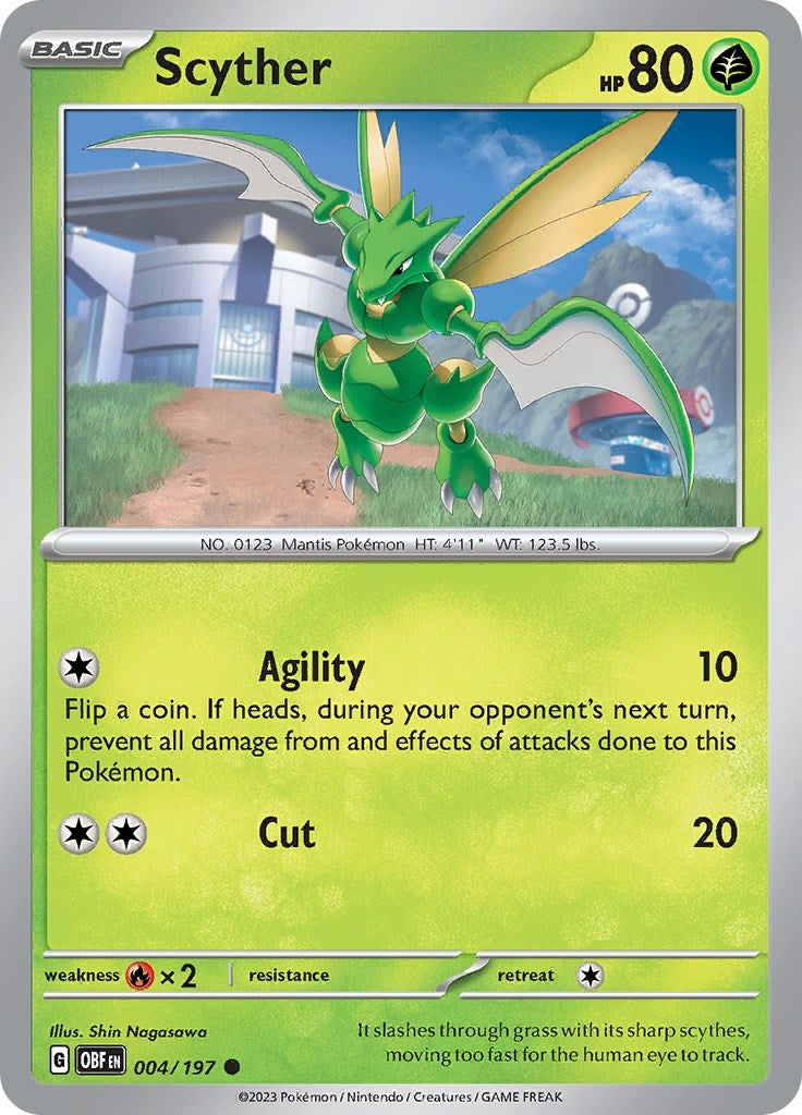 Image for Scyther (004/197) (SV03: Obsidian Flames) (OBF) - Pokemon
