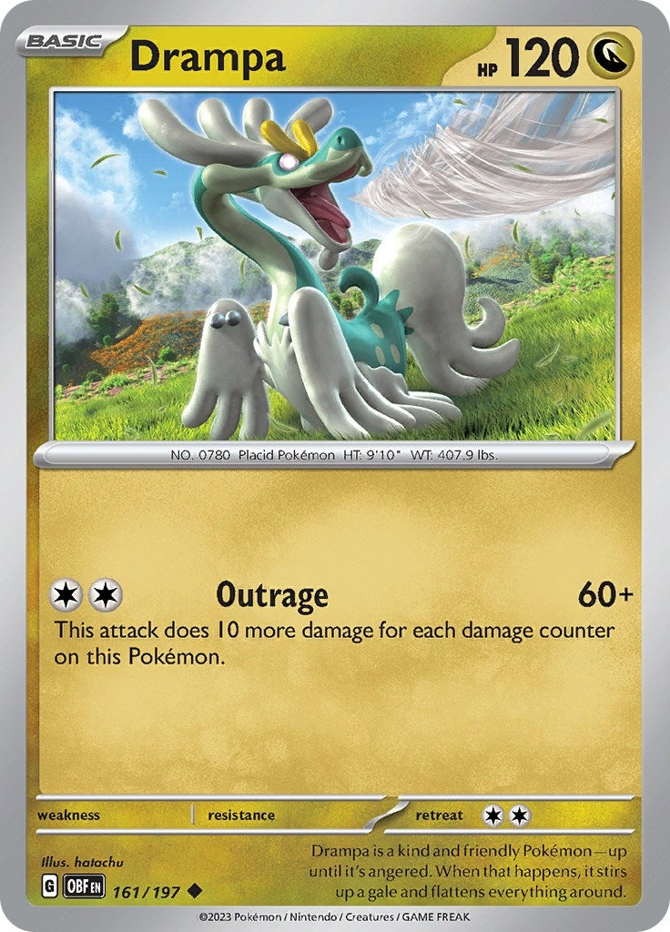 Image for Drampa (161/197) (SV03: Obsidian Flames) (OBF) - Pokemon