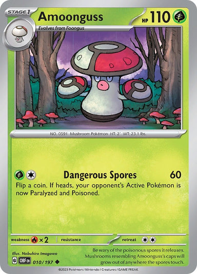 Image for Amoonguss (010/197) (SV03: Obsidian Flames) (OBF) - Pokemon