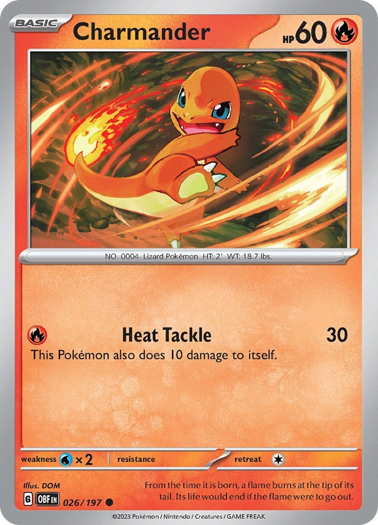 Image for Charmander (026/197) (SV03: Obsidian Flames) (OBF) - Pokemon
