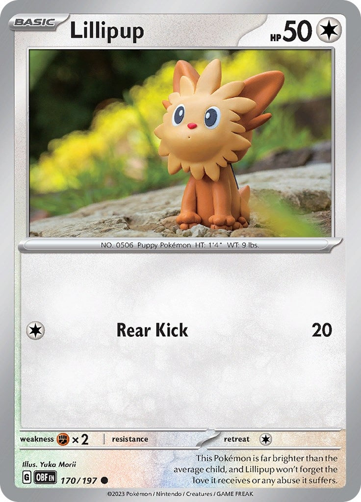 Image for Lillipup (170/197) (SV03: Obsidian Flames) (OBF) - Pokemon