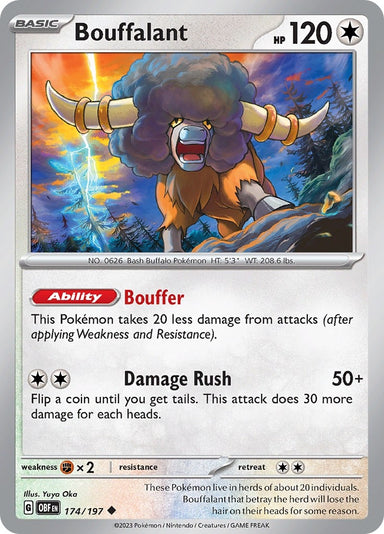 Image for Bouffalant (174/197) (SV03: Obsidian Flames) (OBF) - Pokemon