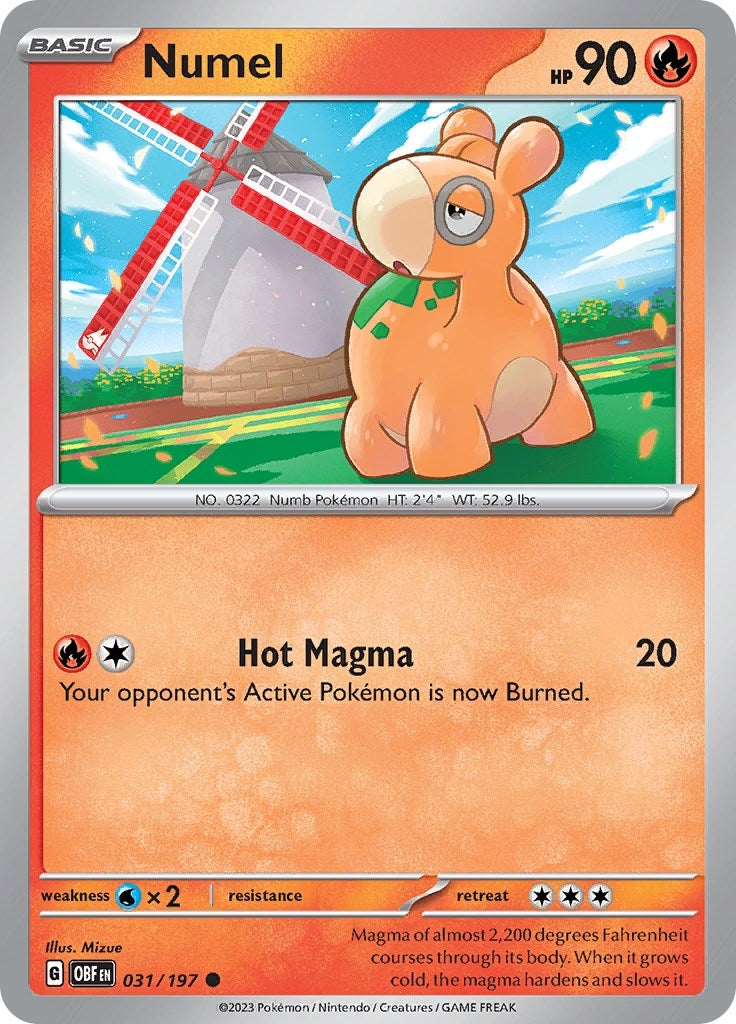 Image for Numel (031/197) (SV03: Obsidian Flames) (OBF) - Pokemon