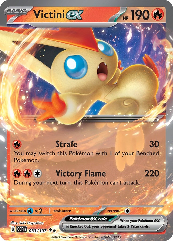 Image for Victini ex (033/197) (SV03: Obsidian Flames) (OBF) - Pokemon