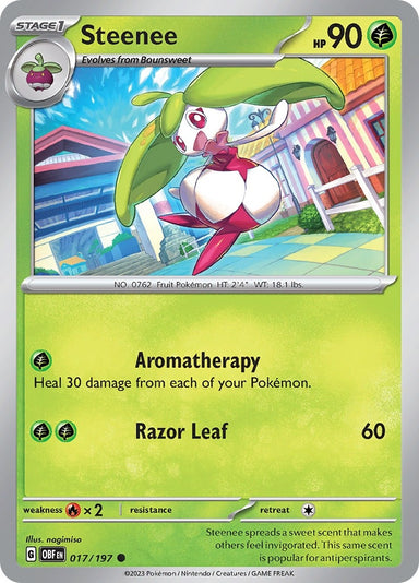 Image for Steenee (017/197) (SV03: Obsidian Flames) (OBF) - Pokemon