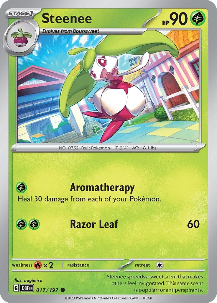 Image for Steenee (017/197) (SV03: Obsidian Flames) (OBF) - Pokemon