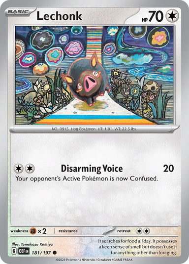 Image for Lechonk (181/197) (OBF) - Pokemon