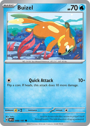 Image for Buizel (048/197) (SV03: Obsidian Flames) (OBF) - Pokemon